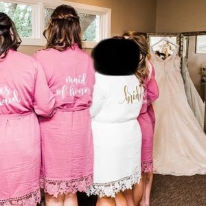 Gold Bride Getting ready robe XL/XXL/3XL